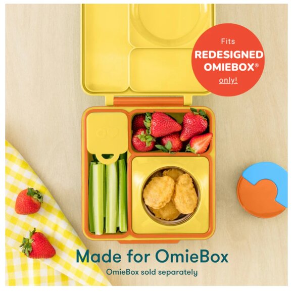 NWT OmieDip Leakproof Containers Silicone (SET of 2, Yellow & Red) - Picture 3 of 13